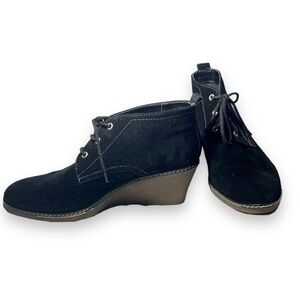 The Flexx Women’s Lace Up Suede Ankle Booties Black Size 39 (8)